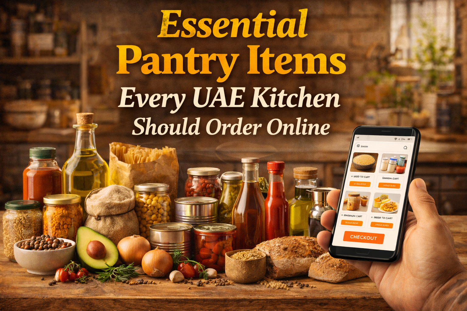 Essential Pantry Items Every UAE Kitchen Should Order Online