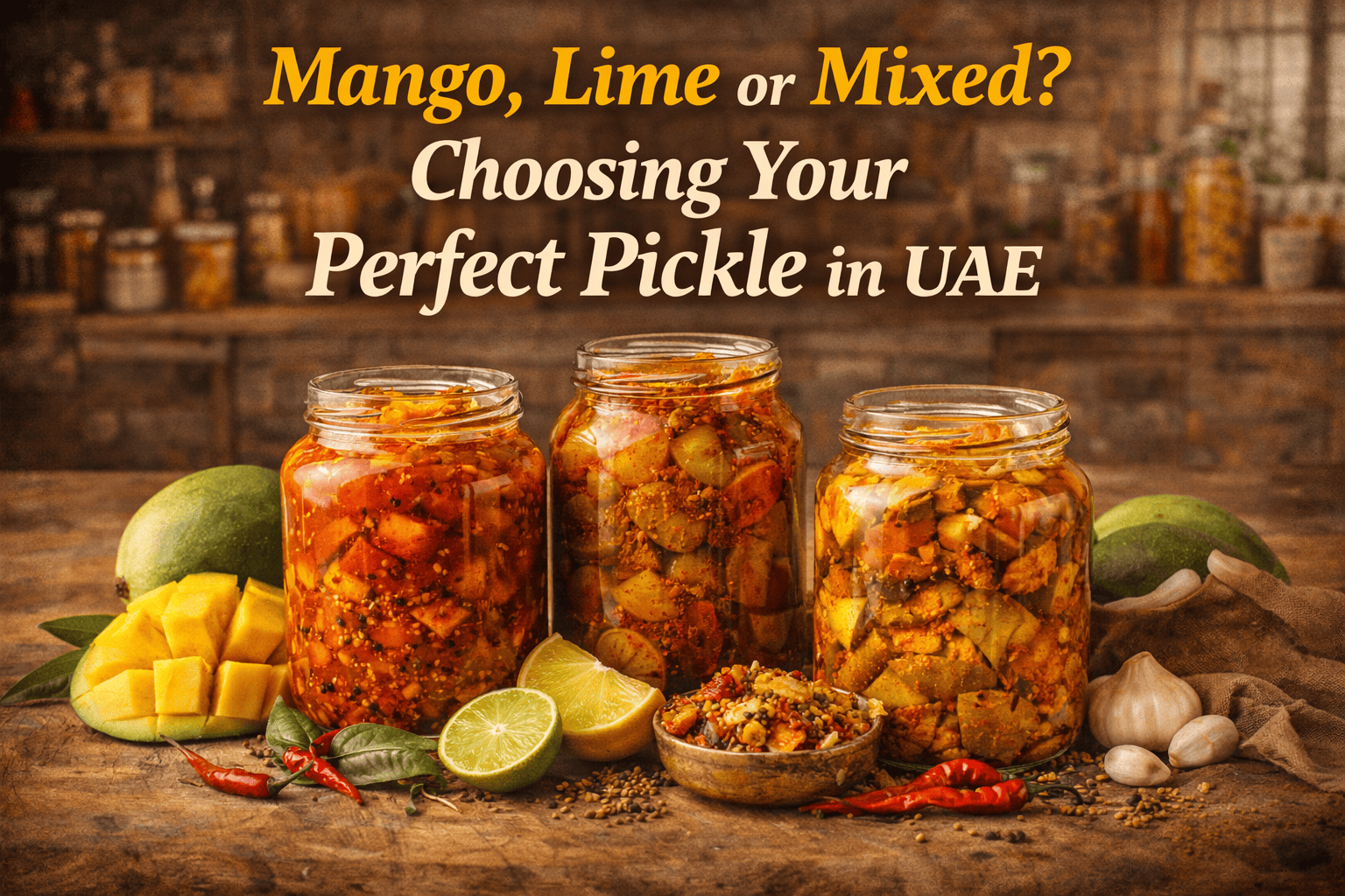 Mango, Lime or Mixed? Choosing Your Perfect Pickle in UAE