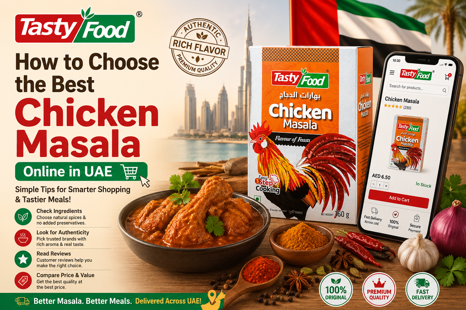 How to Choose the Best Chicken Masala Online in UAE