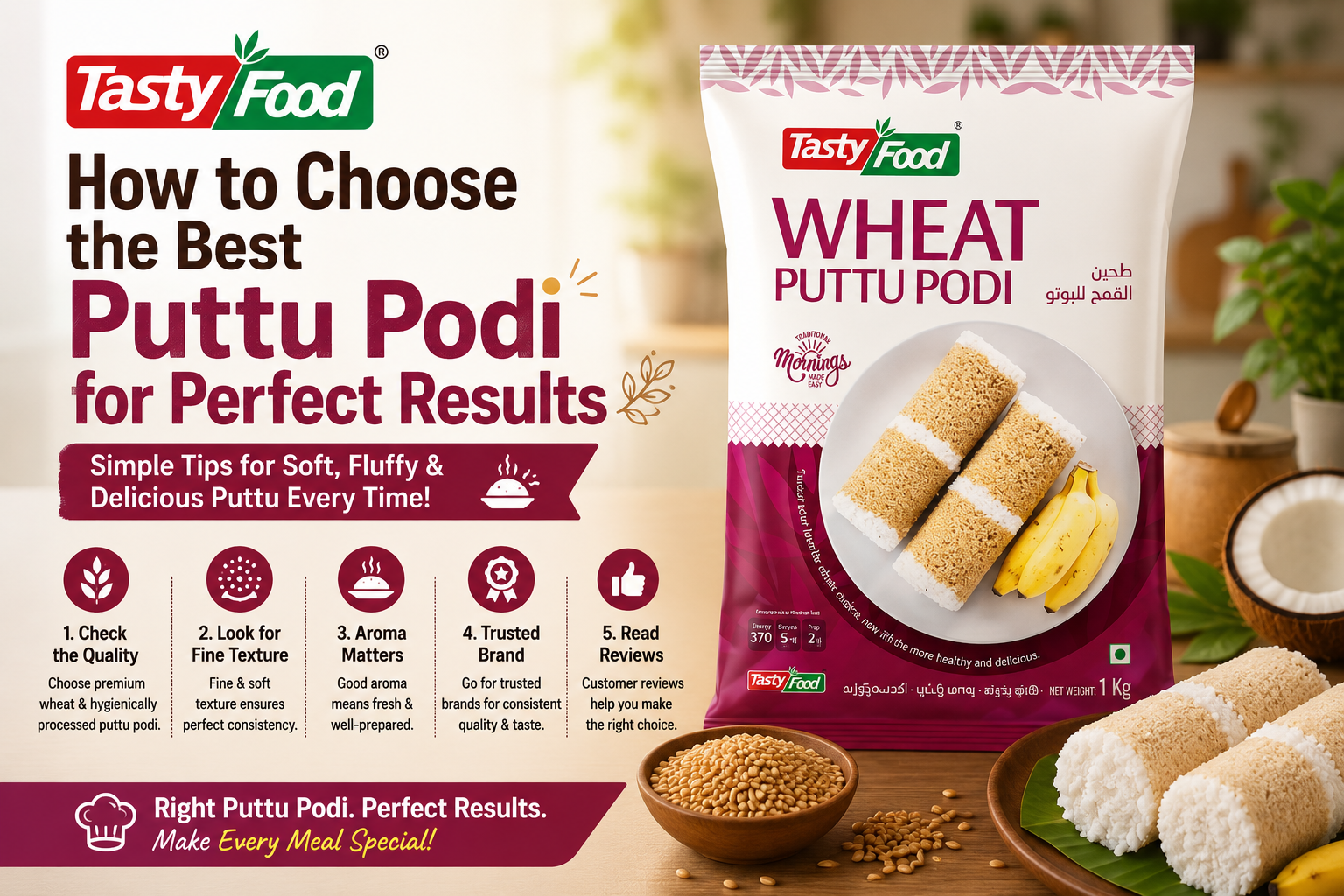 How to Choose the Best Puttu Podi for Perfect Results