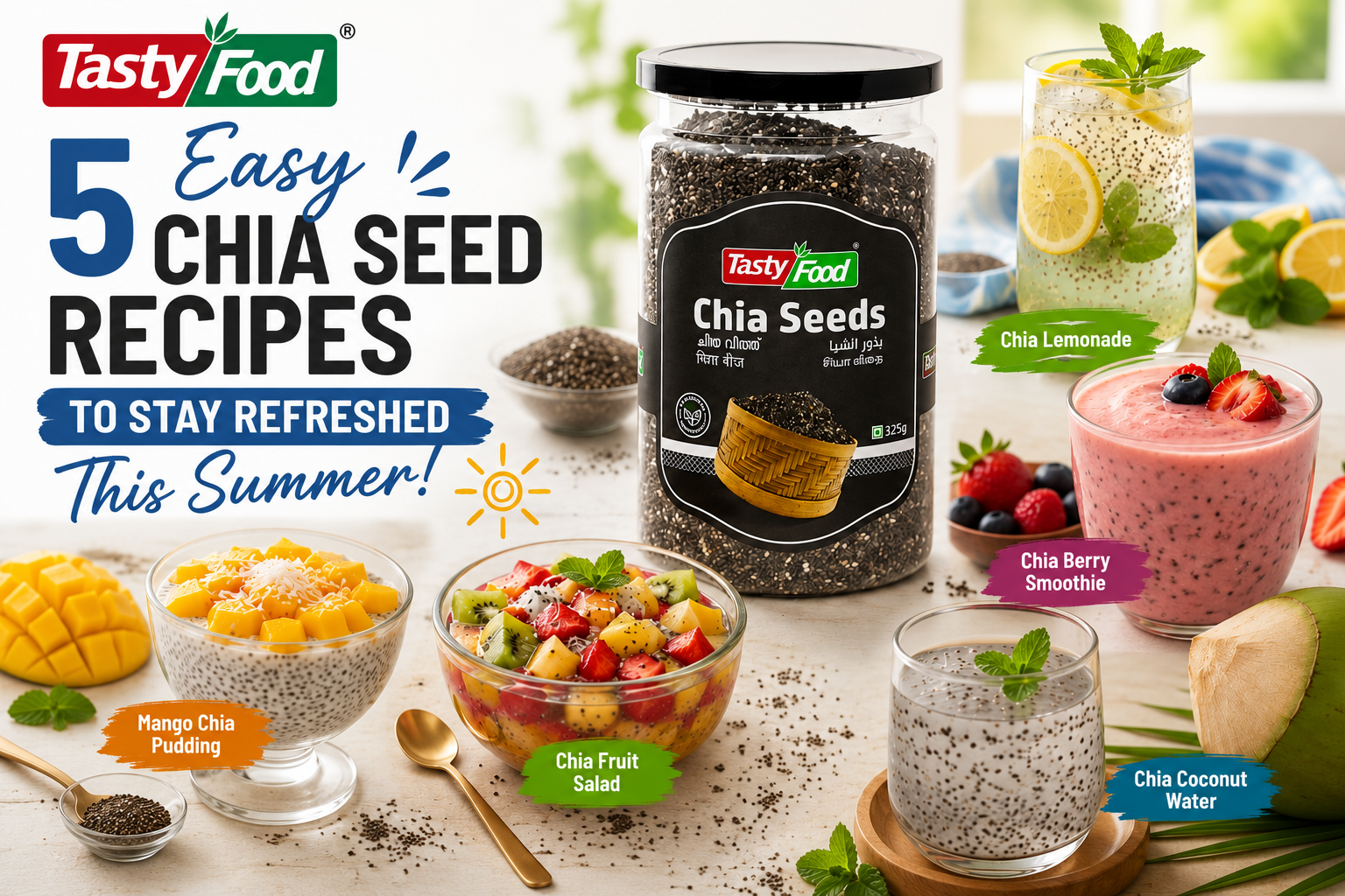 5 Easy Chia Seed Recipes to Stay Refreshed This Summer