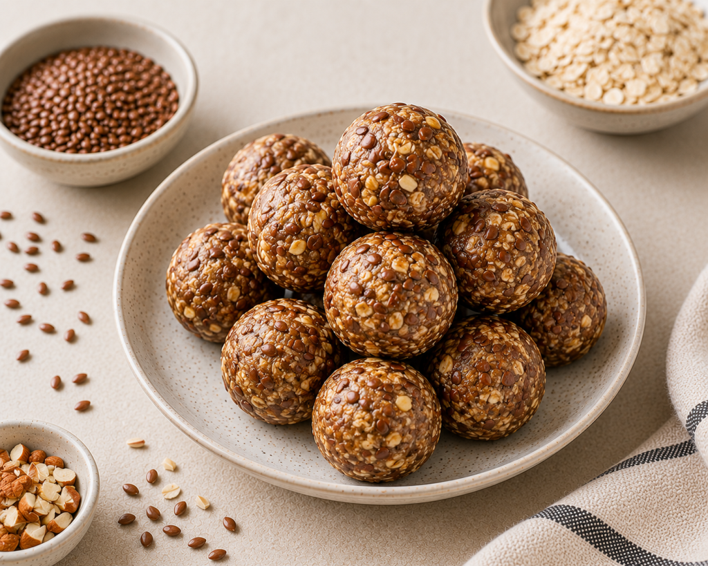 No-Bake Flax Seed Energy Balls